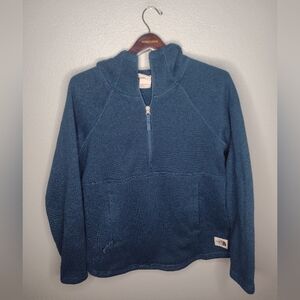 The North Face Women's Crescent Pullover Fleece Sweater Jacket Medium Blue R